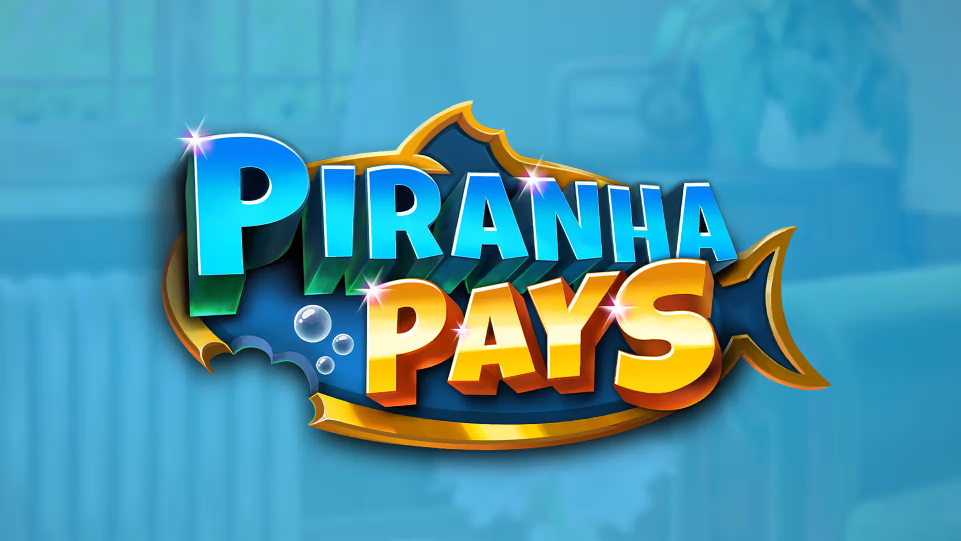Underwater piranha ocean adventure game with tropical fish and coral reefs
